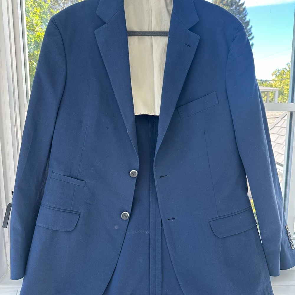 Classic Cucinelli Men's Navy Blazer